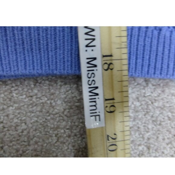 Garage Cropped Light Blue Sleeveless Sweater Vest - Picture 10 of 11